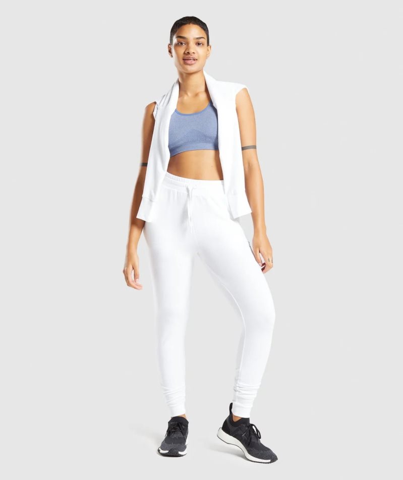 Women's Gymshark Pippa Training Jogger White | NZ 6TWJKZ